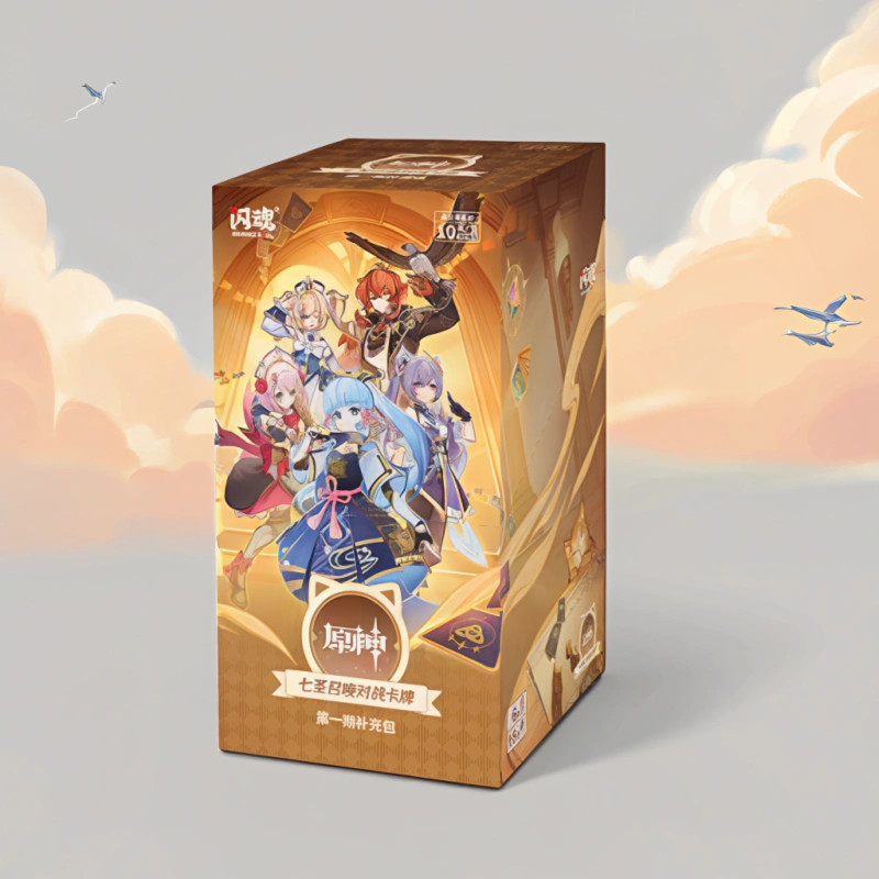 Anime Game Colorful Backs TCG Cards SHININGSOUL GENSHIN IMPACT YUANSHEN Presents