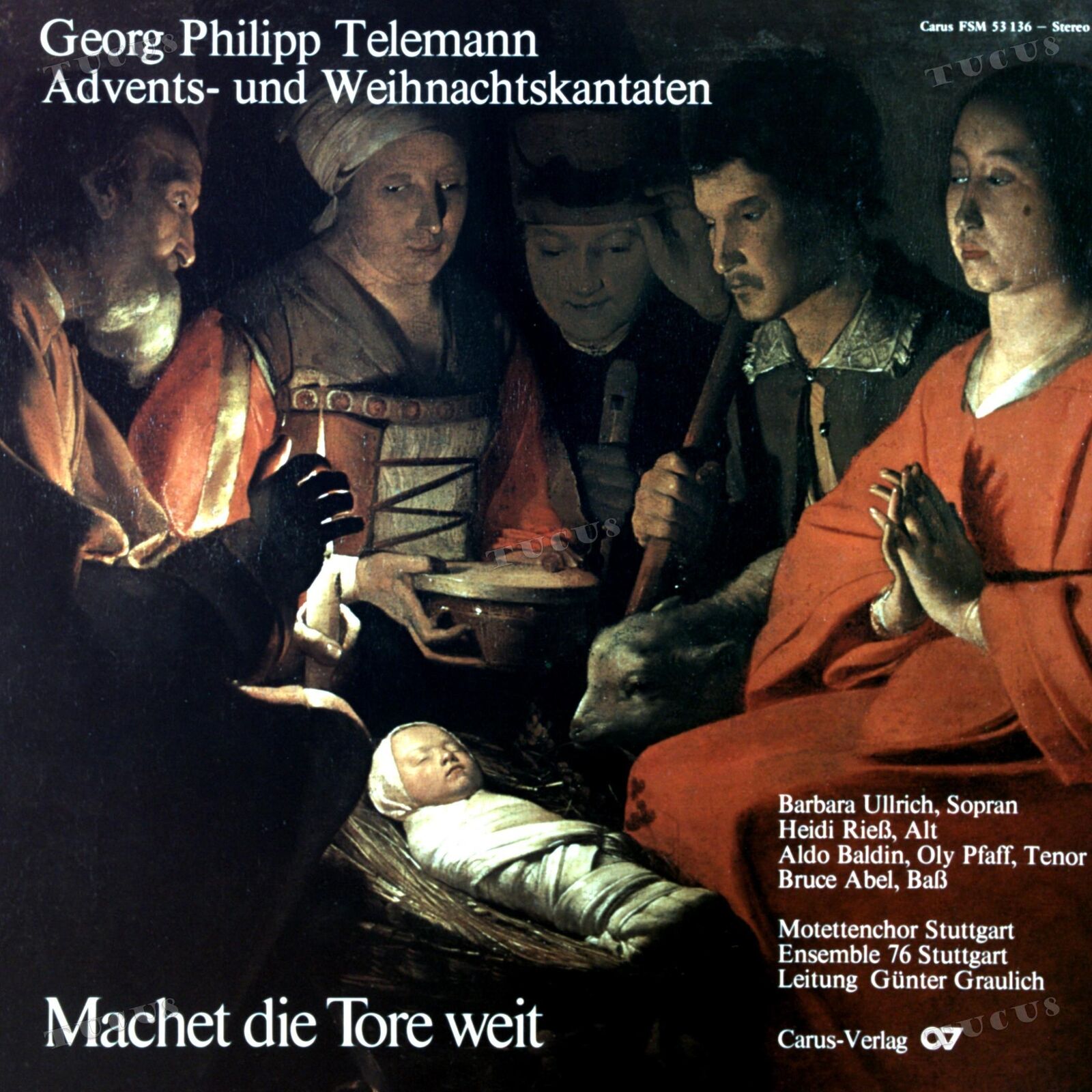 Georg Philipp Telemann - Advents- Und Weihnachtskantaten GER LP 1979 '*