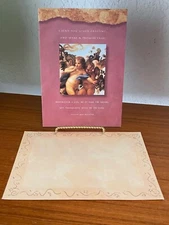 Vtg Flavia Valentine's Day "I Send You Love's Greeting & Make A Promise..." Card