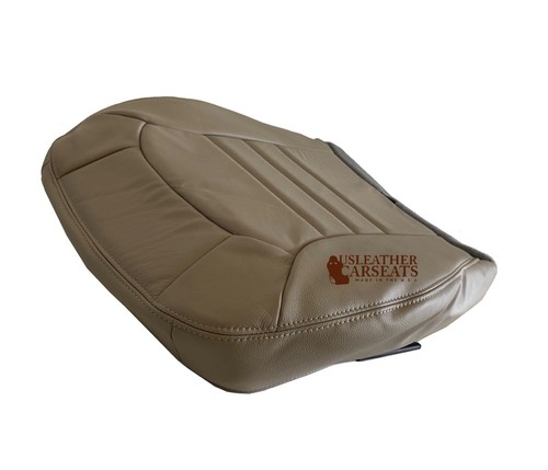 2002-2004 Fits Jeep Liberty Driver Bottom Vinyl Seat Cover in Light Taupe Tan - Picture 3 of 6