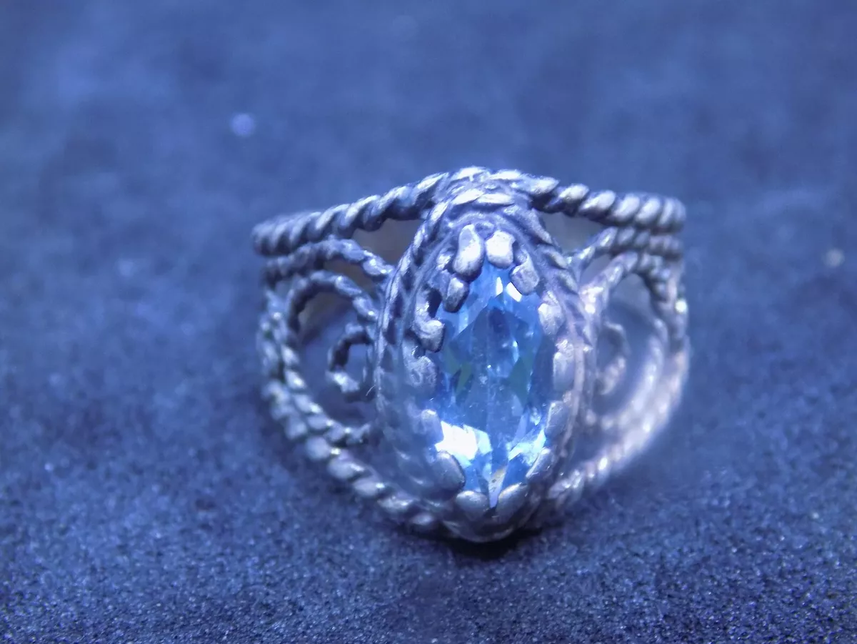 Vintage silver filigree ring sale