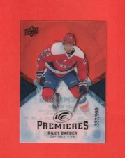 2017-18 Upper Deck Ice ICE PREMIERES # 132 Riley Barber CAPITALS #'d 337/999