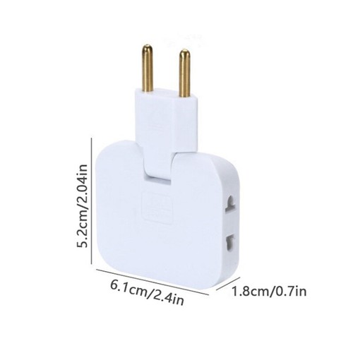 EU-Stecker 1 3 Verlängerungssteckdose 180° drehbare AC-Adapterbuchse - Afbeelding 3 van 15