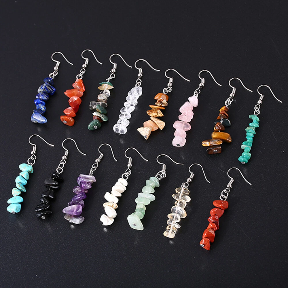 Chakra cheap stone earrings
