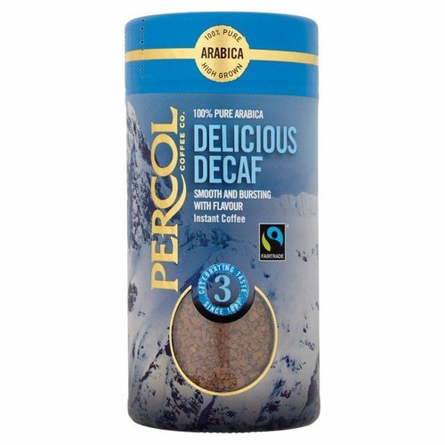Percol Fairtrade Decaf Colombia FreezeDried Instant Coffee 100g (0