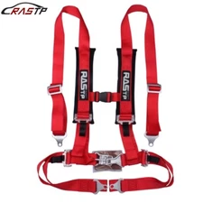 Red Universal 4-Point RASTP Car Auto Racing Sport Belt Harness US