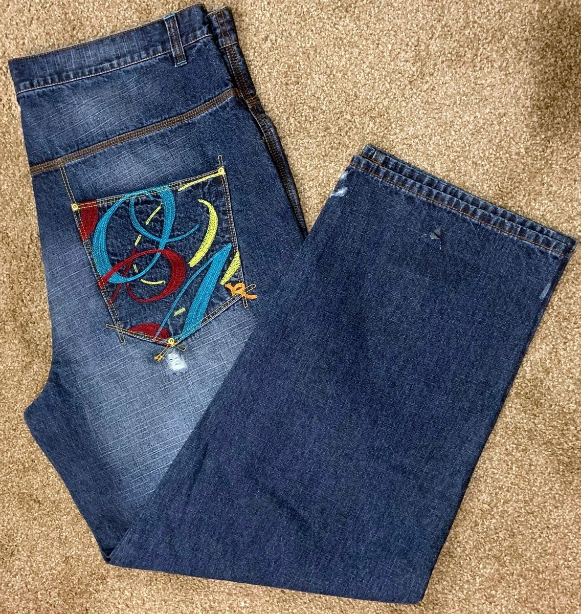 Plus size jeans with embellished pockets sales
