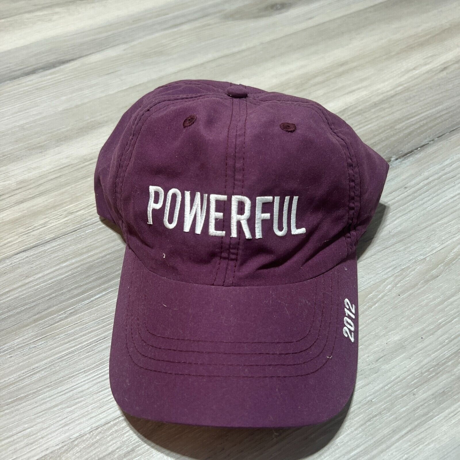 Reebok Powerful 2012 Strapback Hat Cap Purple Adj… - image 1