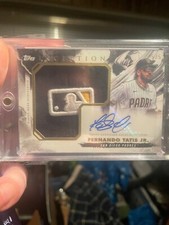 baseball card topps inception hat patch auto tatis jr