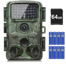 KJK Trail Camera 4K 64MP Game Camera with Night Vision Waterproof