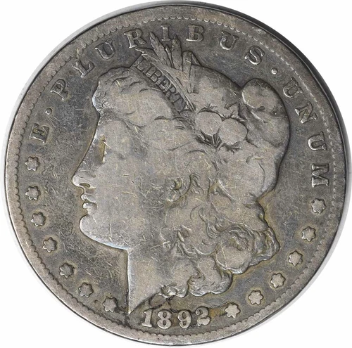 1892-CC Morgan Silver Dollar VG Uncertified #175