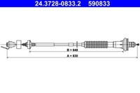 ATE 24372808332 Kupplungsseil Seilzug Kupplung KupplungsbetäTigung 590833