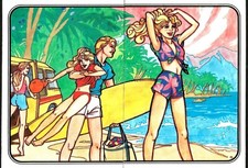 BARBIE, 2 STICKERS, 52 53,FROM PANINI BARBIE ALBUM 1983, IN MINT CONDITION