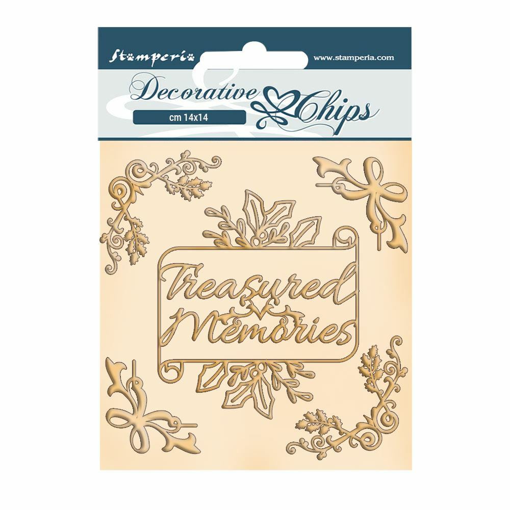 Decorative chips Romantic Christmas Memories