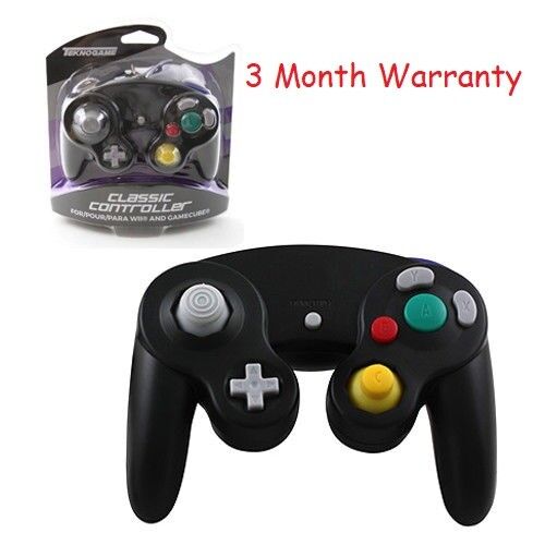 Nintendo Gamecube & Wii Classic kontroler przewodowy czarny fabrycznie nowy  - Zdjęcie 1 z 3