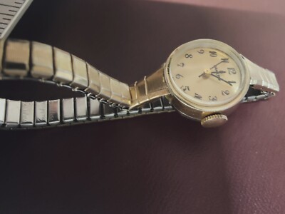 Vintage Hamilton Electronic Watch 10k Rolled Gold Bezel Hamilton Digital Quartz Watch 890 Gold Band Time Works FOR  main image 3