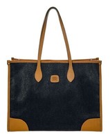 Bric's Life Shopper Shopper Laptoptasche Tasche Blue Dunkelblau Braun Neu