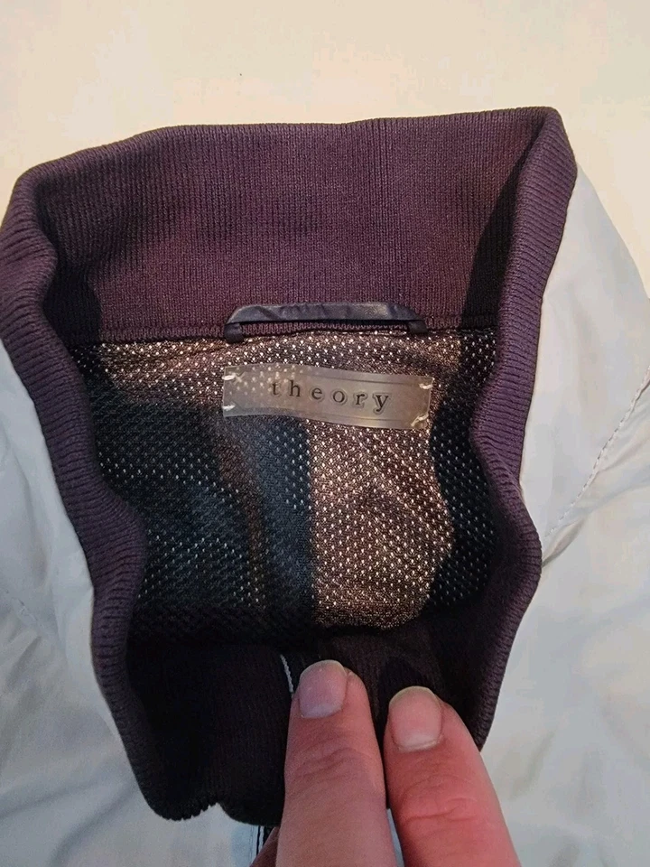 Theory Windbreaker Two Tone Navy And Grey Size Large - Image 3 of 4