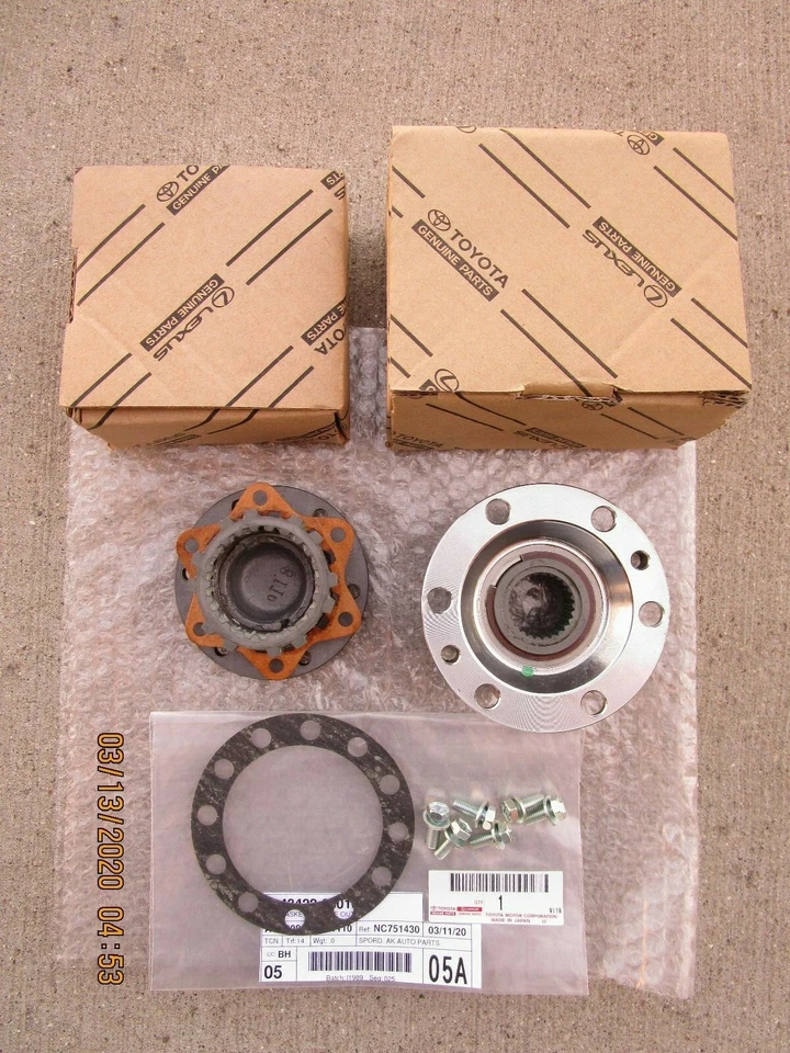 FITS: 86 - 89 TOYOTA VAN FREE WHEEL MANUAL LOCKING HUB KIT QTY 1 OEM BRAND NEW - Image 3 of 4