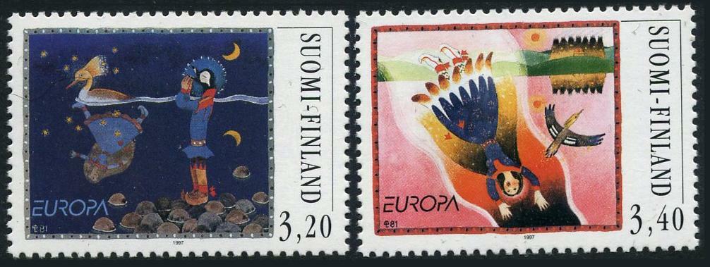 Finland 1037-1038, MNH. Michel 1378-1379. EUROPE CEPT-1997. Saami