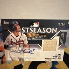 2023 Topps Baseball Series 1 Post Season Performance Matt Olson /50