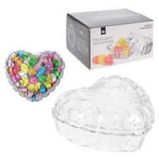 Glass Sweet Bowl Sugar Jar with Lid Candy Container Decorative Wedding Favours
