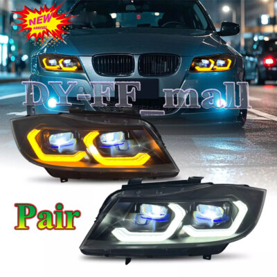 Upgrade Für BMW 3er E90 E91 2005-2012 LED Scheinwerfer Montage Projektor Blinker