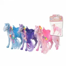 JT International Flocked Ponies Assorted Colors