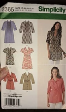 Simplicity Sewing Pattern 2365 Tunic Tops Size 6-14 Cut Altogether