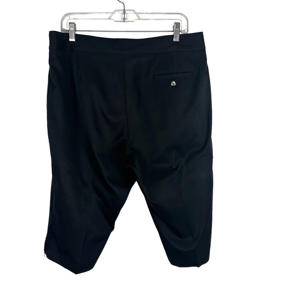 Swing Bette & Court Black Capri Golf Pants 14 Tanya Fit Polyester