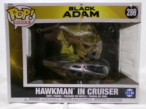 Funko Pop! Rides DC Black Adam 286 Hawkman in Cruiser Vinyl Figure