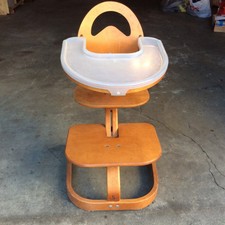 svan wooden high chair