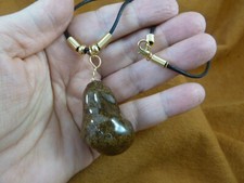 (PP31-14) Real Jumbo MOOSE POOP doo doo turd nugget NECKLACE weird fun accessory