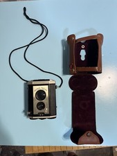 Vintage Eastman Kodak Brownie Reflex Synchro Model Camera W/ Strap UNTESTED ASIS