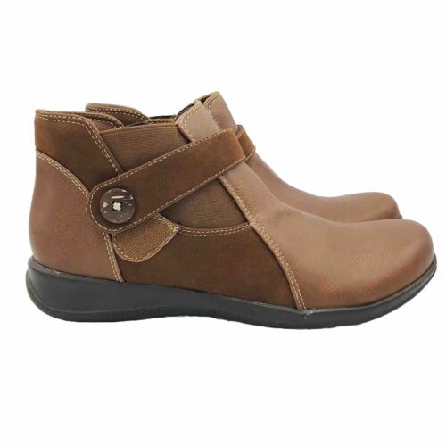 R By Trotters Shoes Womens Size 10 N Brown Ankle Booties Zipper Comfort Boots - 第 1/13 張圖片