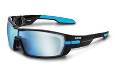 KOO Occhiali da Sole Ciclismo Aperti Piccoli Nero/Azzurro Cielo/CHIARO Italia ZEISS Kask