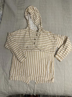 Hem & Thread NWT Adirondack Pullover Shirt Womens XL Hooded BEACHY Jacket