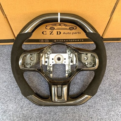 CZD Classic Design Real Carbon Fiber Steering Wheel Fit For Mitsubishi EVO X/10