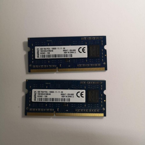 Kingston 4 GB 1Rx8 PC3L-12800S 2er-Pack Laptop Speichermodule DDR3L RAM