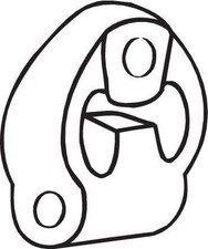 BOSAL Auspuffgummi Auspuffhalter 255-812 für HONDA CIVIC VIII Hatchback (FN, FK)