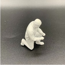 Kneeling Engineer Crew Figure 3D Printed Model Boat Crew RC Model Boats Diorama