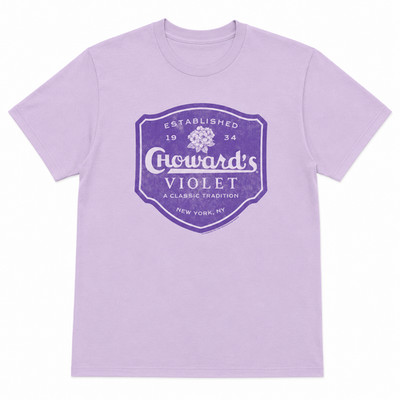 Choward's  Vintage Violet Tee - Retro Mint Unisex Graphic T-Shirt