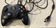 OEM Original Microsoft Xbox Controller S Black With Breakaway Cable Working