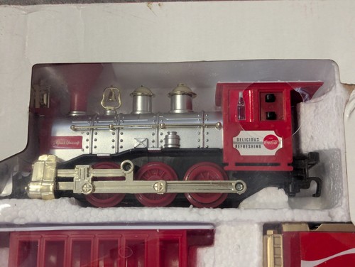 Coca-Cola 2009 Santa Train Set Battery Operated Christmas Unused Boxed Retro - Picture 20 of 24