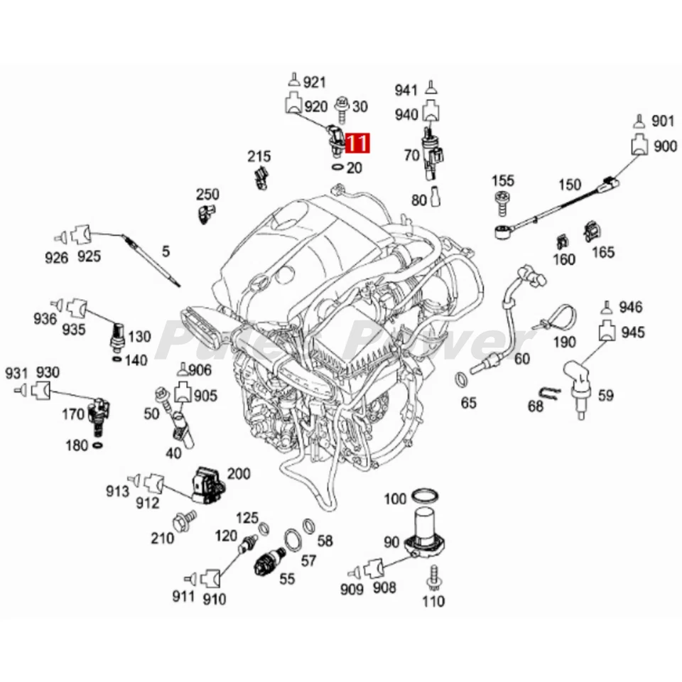 Sensor de posición del árbol de levas A0061537728 OEM INA para MERCEDES SPRINTER 2500 3500 2.1 Foto 4 de 4