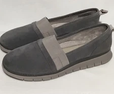 Vionic Kristi Suede Slip On Shoes Women’s 11 Gray Athleisure Comfort Casual