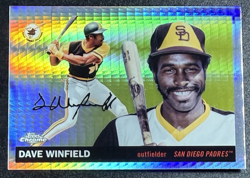 2025 Topps Chrome Platinum Dave Winfield #484 Prism Refractor (WX1)