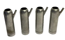 DeLaval STAINLESS STEEL SHELLS FOR INFLATIONS ON SURGE MILKER BUCKET Lot of 4