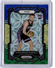 2023-24 Panini #281 Aleksandar Vezenkov Prizms Choice Blue Yellow and Green