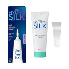Schick Hydro Silk Hair Removal Cream for Women Body + Pubic 8.4 Oz & 1x Spatula